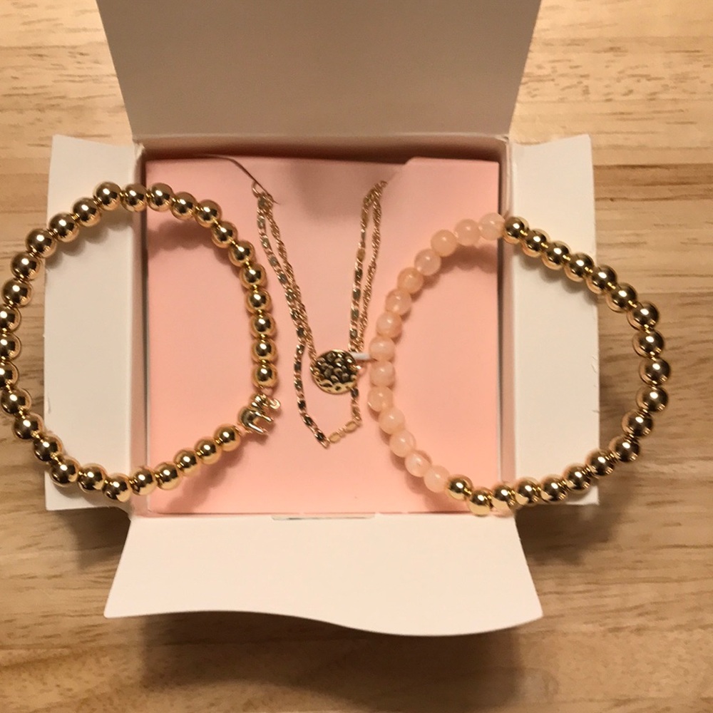 Lily Sky Avery 4-piece Layering Bracelet Set, New